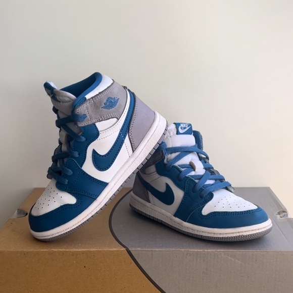 Nike Air Jordan Retro High OG 'True Blue' Toddler Sneakers- SZ 10 C